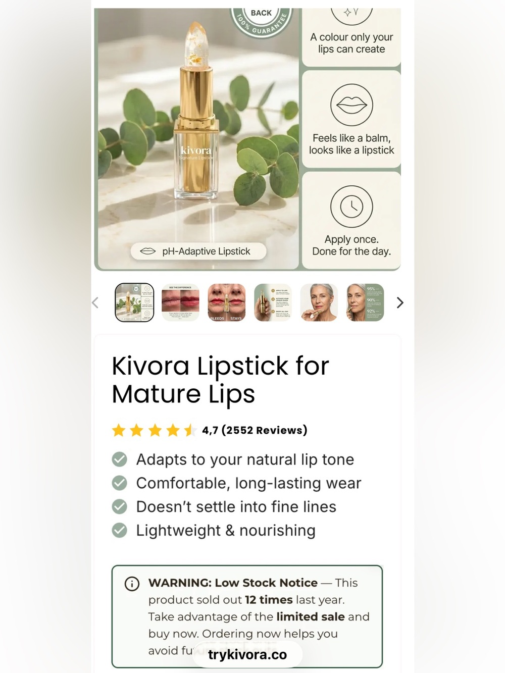 Kivora lipstick